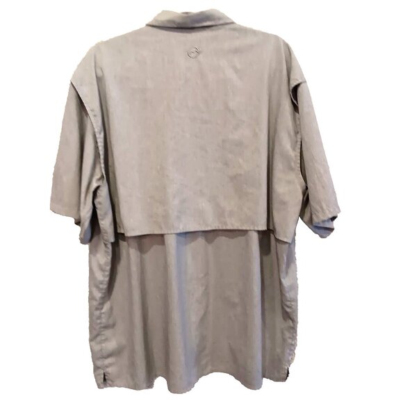 Magellan Fishgear Sport Shirt Mens XL Gray Moisture Wicking Law Security Outdoor - Picture 2 of 14